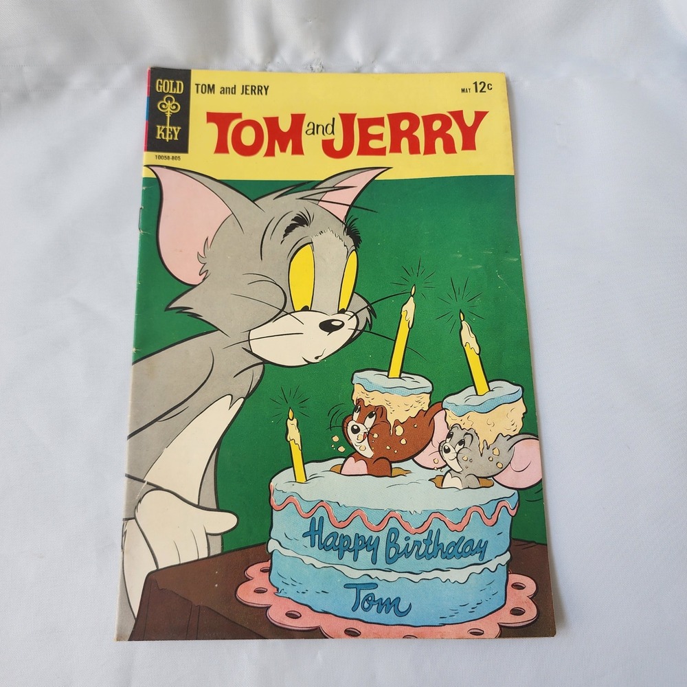 Vintage Tom and Jerry Comic Book May Gold Key Comics Birthday Collectible